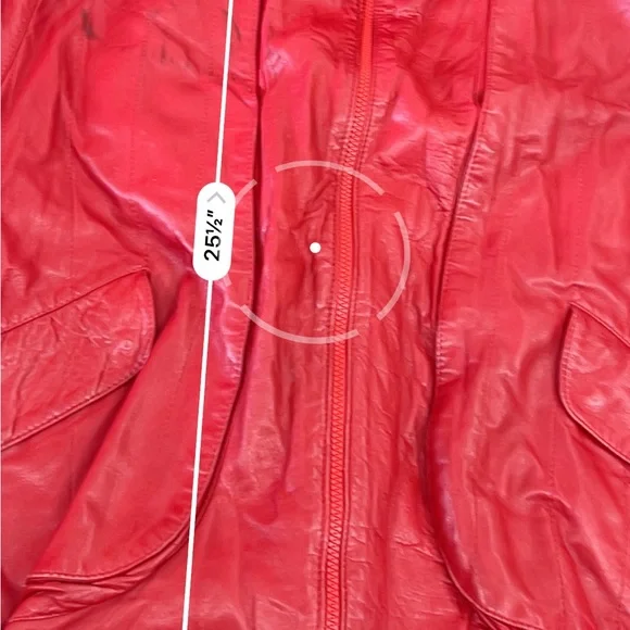 Saks Fifth Avenue Men's Vibrant Red Leather Jacket
